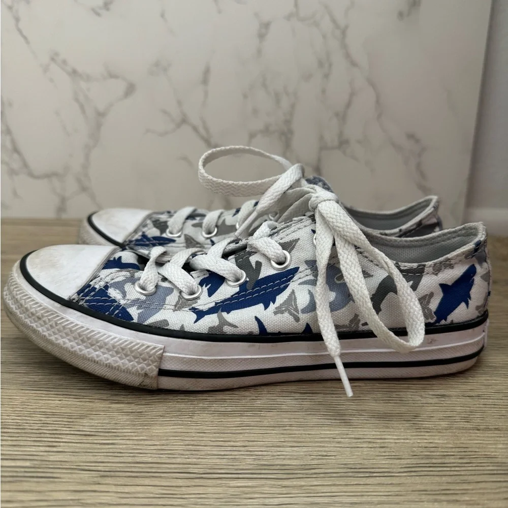 Vans Old Skool + Converse Shark Print Boys Sneaker Bundle Skater Y2K